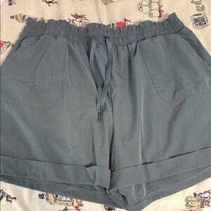 Danskin Blue Athletic Shorts Lightweight Elastic Waist